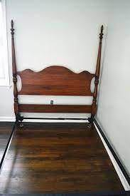 antique headboard bed frame and