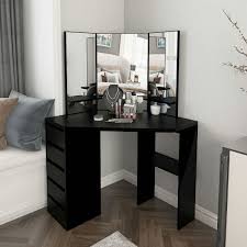 bedroom vanity makeup desk corner