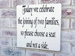 Amazon Com Pick A Seat Not A Side Wedding Sign Wedding