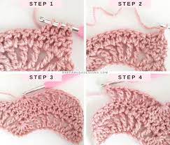 crochet the feather and fan sch