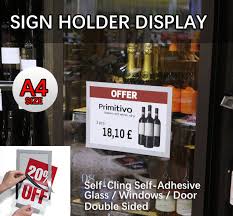 A4 Sign Holder Windows Display Poster