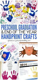 The kindergarten, 1st grade and 2nd grade crowns. Handprint Graduation End Of The School Year Ideas Fun Handprint Art
