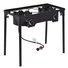 Double Burner Outdoor Stove Bbq Grill