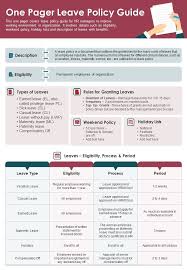 one pager leave policy guide