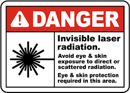 invisible laser radiation sign h1509