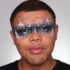 glitter eyes face paint tutorial