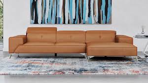 Raj Sectional Sofa With Chaise Orange