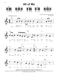 All Of Me Sheet Music John Legend Super Easy Piano