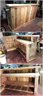 This will produce a barre that's about 43 tall (the standard height) with a second/lower barre across. Pallet Wooden Bar Bar Bauen Diy Paletten Diy Holz