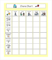 Family Chore Charts Printable Template Atlaselevator Co