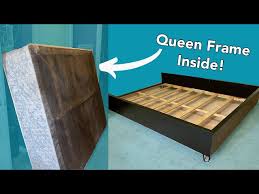 diy bed frame from old box spring you