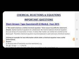 Class 10 Ll Chemical Reactions