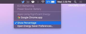 Gone are the days where you could just swap your icons whenever you wanted. Show Remaining Battery Life In The Mac Os X Menu Bar Osxdaily