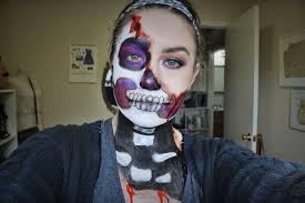 easy diy skeleton makeup happy