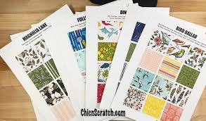 Stampin Up Catalog Designer Series Paper Charts Chic N