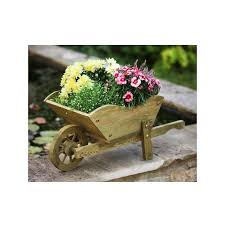 Smart Garden Wooden Wheelbarrow Flower