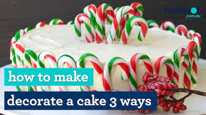 how to decorate a christmas cake 3 ways