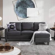 walsunny convertible sectional sofa l