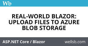 blazor upload file to azure blob