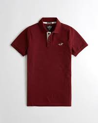 Hollister Stretch Muscle Fit Sale Uk Cheap Polo Mens Burgundy