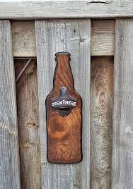 Hand Crafted Solid Pine Bottle Opener