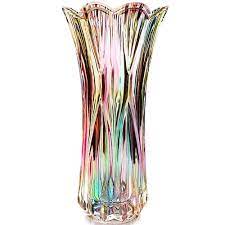 glass colorful vase glass flower vase