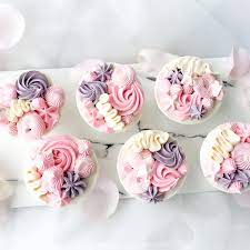 Designer Buttercream Cupcakes in Lavender Pink - PartyPerfect.my