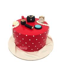 red makeup birthday cake bakisto pk