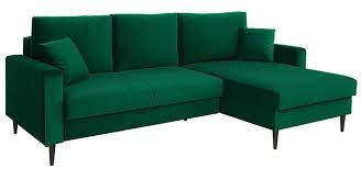 Rimi Lux 3dl Brw Corner Sofa Bed Green