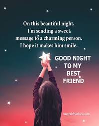good night wish to my best friend image