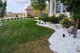 Front Yard White Rock Landscaping Ideas