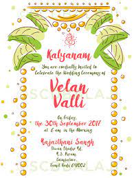 South indian wedding invitation symbolize brightness, happiness and lively mood of wedding occasions. South Indian Tamil Wedding Invitation Design And Illustration By Scd Balaj Indian Wedding Invitation Cards Indian Wedding Invitations Wedding Invitation Design