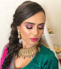indian bridal hair and airbrush makeup