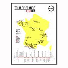 Katell alençon, une professionnelle à la avec un an d'avance sur son carnet de route, la bretagne s'apprête à donner le coup d'envoi du tour de france pour la. Tour De France 2021 Digital Download Cycling Tube Maps