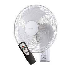 Plastic Wall Fan 16 White With Remote