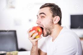 30+ vectors, stock photos & psd files. Portrait Of A Man Eating An Apple Stock Photo Picture And Royalty Free Image Image 76945212