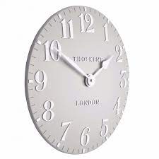thomas kent arabic dove grey wall clock