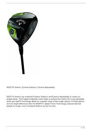 Callaway Razr Fit Xtreme Driver Review By Craig Summers Issuu