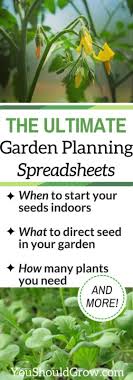 Vegetable Garden Planning Spreadsheets