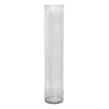 Long Clear Glass Floor Vase 36 At Home