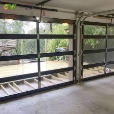 Glass Double Diy Garage Door For Houses
