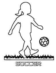football soccer coloring page