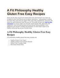 Philosophy Healthy Gluten Free Easy Recipes gambar png