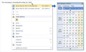 Free Pop Up Calendar And Date Picker For Microsoft Word