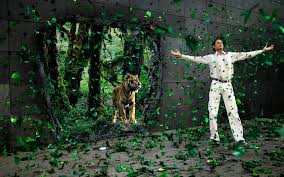 Photo Manipulation Smart Boy With Lion In Forest Wallpaper - Matrix Virtual  Reality - 1600x1000 Wallpaper - teahub.io