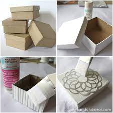 decorative decoupage gift boxes sand