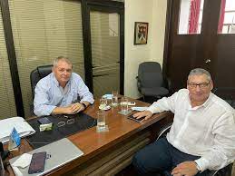 Carlos Enciso visitó a Guillermo López en el Congreso de Intendentes