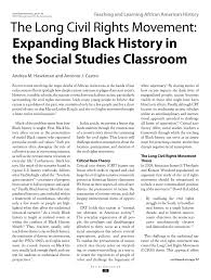 pdf the long civil rights movement expanding black history in the pdf the long civil rights movement expanding black history in the social studies classroom