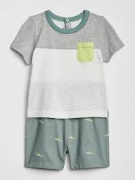 Gap Babies Baby 2 In 1 Shorty One Piece New Off White In