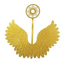 More news for angel wings 3 » Pair Of 3 Gold Metal Filigree Angel Wings With Halo